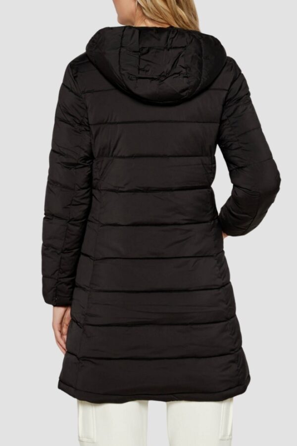GUESS Czarna długa damska kurtka New Aleta
