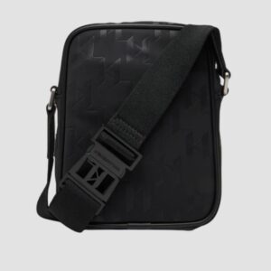 KARL LAGERFELD Czarna męska saszetka z monograme