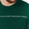 ARMANI EXCHANGE Zielony t-shirt męski z paskiem z logo