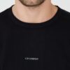 C.P. COMPANY Czarny męski bawełniany longsleeve