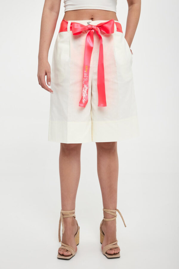 ff3ba2deccdfb538ca1ab24a519b50a6d655351a Szorty damskie z lnem TWISNET ACTITUDE