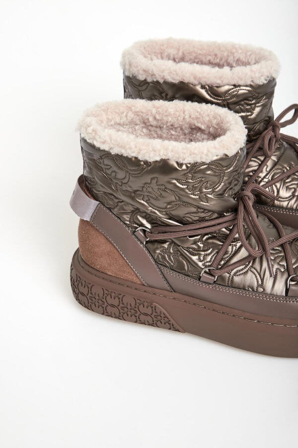 ff5f55ab812eaab1bb55af91abfcb7a4df4febbe Śniegowce damskie skórzane Yoko 19 PINKO