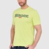 BLAUER Zielony męski t-shirt z dużym logo