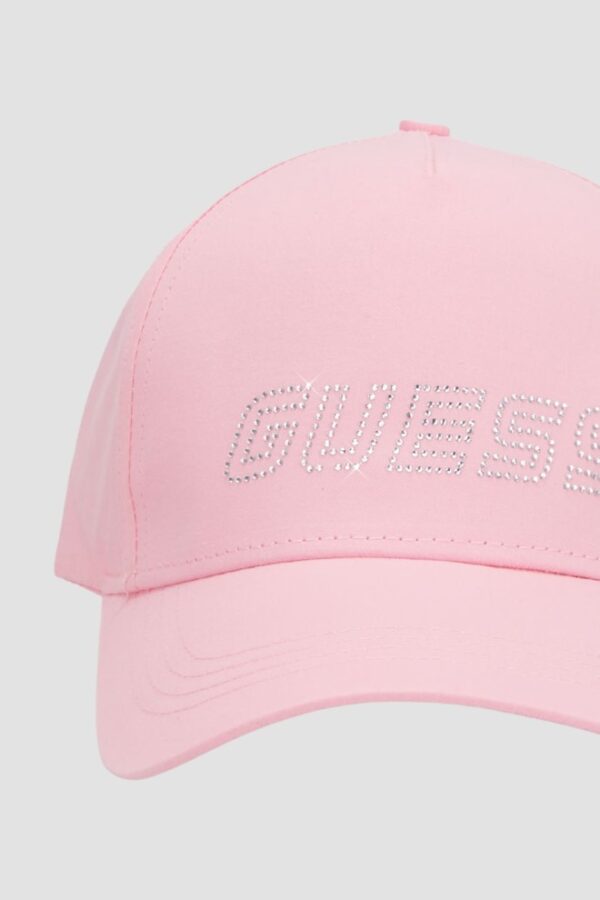 GUESS Różowa damska czapka z daszkie