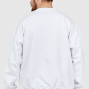 DIESEL Biała bluza męska z wytłaczanym logo